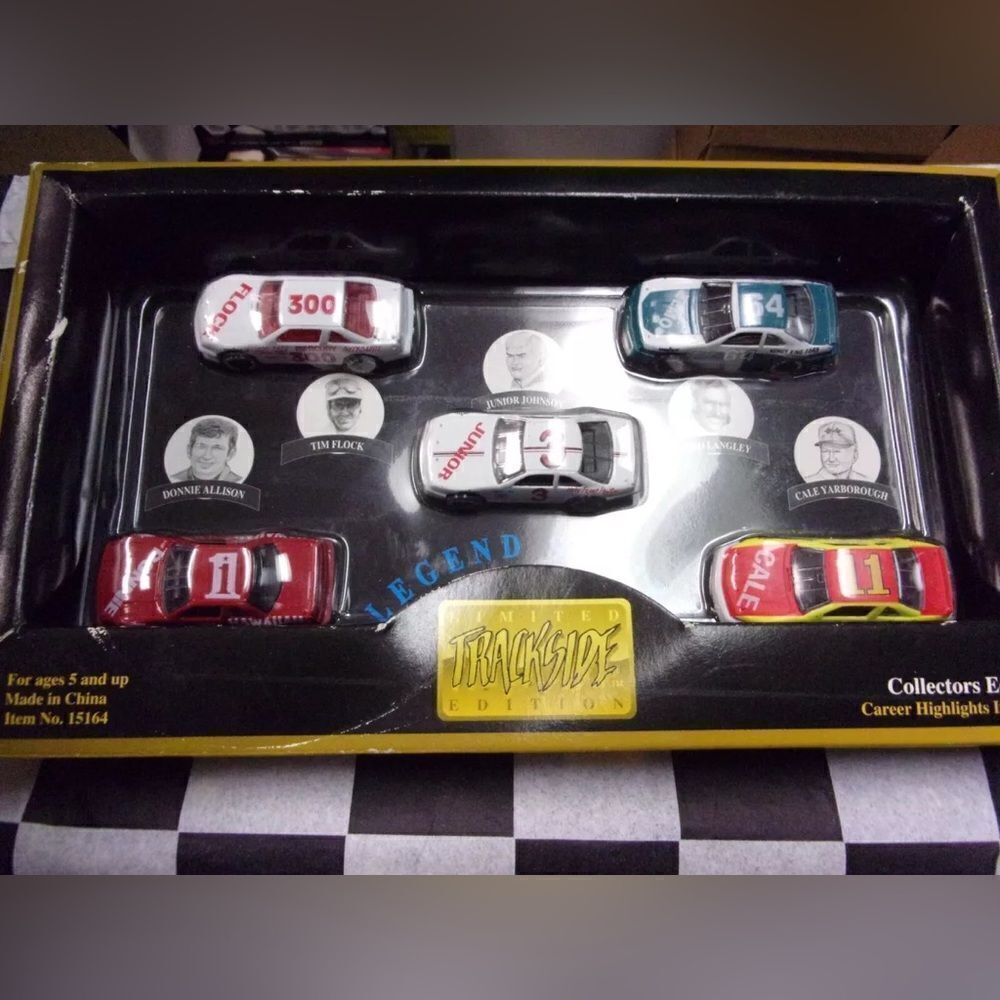 Trackside Limited Edition NASCAR Legend Series Collectors Edition Set NIB
